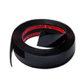 NANSH 16Ft Glossy Black Extra Thick Auto Molding Trim Universal Bumper Window Door Body Side Decorative Strip Scratch-Proof (Width: 2inch [50mm]) - size: Width: 2inch [50mm]