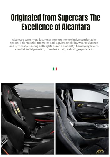 Car Neck Pillow, Luxury Fabrics Used in Supercars, Ergonomic Cervical Support with 2-Height Adjustable Strap, Breathable Soft Against the Skin, Universal Fit for Most Cars