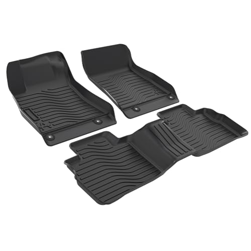 All Weather Floor Mats Cargo Mat Fit for Nissan Sentra 2020-2025 TPE Liners Sentra Accessories Set All Season Guard Odorless Anti-Slip Floor Mats Cargo Mat Black - size: 2) sentra|2020-2025|floor+cargo mats
