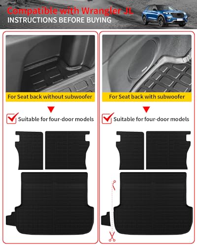 Floor Mats Compatible with 2020-2025 Subaru Outback Cargo Liner Cargo Mat Trunk Liner TPE All Weather Back Seat Cover Protector 2024 Outback Accessories (Trunk Mat+Bakcrest Mats+Floor Mats) - style: For Subaru Outback | 2020-2025