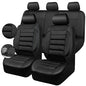 CAR PASS Breatherable Air Mesh Car Seat Covers Full Set, 3D Foam Back Support Automotive Seat Covers, All Season Car Seat Cover Fit Automotive,SUV,Sedan,Van, Airbag Compatible (Black) - color: Black Full Sets