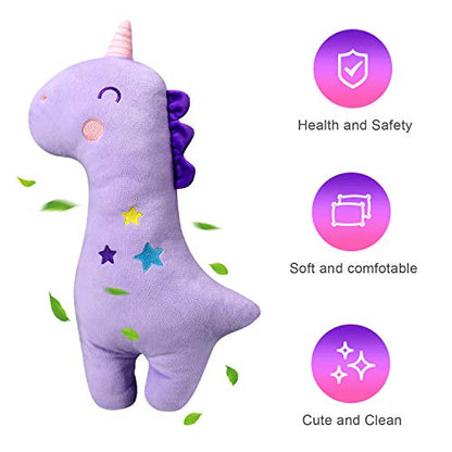 Farochy Unicorn Seat Belt Pillow Kids Unicorn Seat Belt Cover, Car Pillow for Kids, Vehicle Shoulder Pads, Seatbelt Strap Pillows Children, Animal Travel Pillow (Purple)