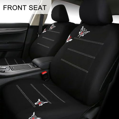 9PCS Full Set Car Seat Covers, Automotive Front and Rear Split Bench Protector Cover Set, Light Breathable Durable Washable, Airbag Compatible, Universal for SUV, Truck, RV, Van, Sedan