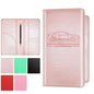 PLOJOP Car Registration and Insurance Card Holder, Leather Vehicle Insurance Card Holder Glove Box Compartment Organizer, Car Wallet Case for License Cards, ID Card, Business Card (Rose gold, L) - color: Rose gold