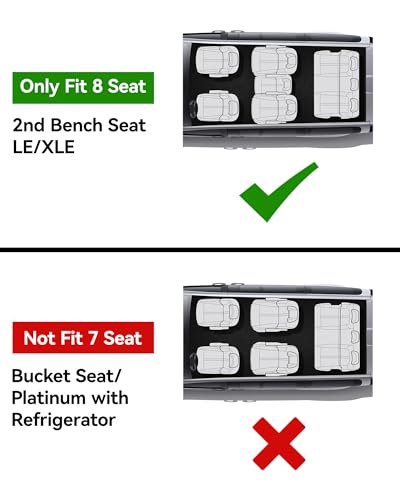3W Floor Mats&Trunk Mat Fit Toyota Sienna 2021-2026 LE/XLE(Only for 8 Seat), TPE All Weather Custom Fit Floor Liner for Sienna 1st, 2nd and 3rd Row &Cargo Liner, Black with Red Accent - size: 1. Toyota Sienna 8 Seat|21-26|Full Mats Red Accent