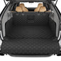 Simple Trending SUV Cargo Liner for Dogs, Waterproof Dog Car Seat Cover Mat for SUVs Sedans Vans, Universal Fit Pet Trunk Cover with Non-Slip Bumper Flap Protector, Black
