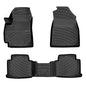 RizLiner Kia Seltos 2021-2026 Floor Mats 3D Custom Fit Compatible with Kia Seltos Rubber Car Mats Laser Measured 1st & 2nd Row Floor Liners All Weather Waterproof Odorless Non-Slip (Front & Rear) - size: Seltos 2021 - 2026