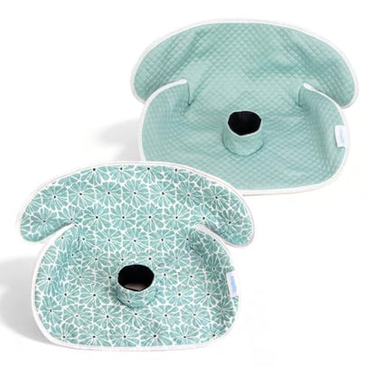 2 Pack Waterproof Baby Piddle Pads Carseat Potty Training Car Seat Protector, Waterproof Infant Car Seat Liner Cover to Prevent Pee, Leakproof and Washable (Green Flower) - color: Green Flower