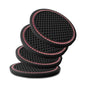 Car Cup Holder Coaster 4 Pack - Non Slip & Shockproof,Flexible PVC Rubber Insert for Car/Truck/SUV/Van (2.75"x0.2") Universal Fit Auto Cup Holders Accessories (Diamond Cup Coaster Pink) - color: Diamond Cup Coaster Pink