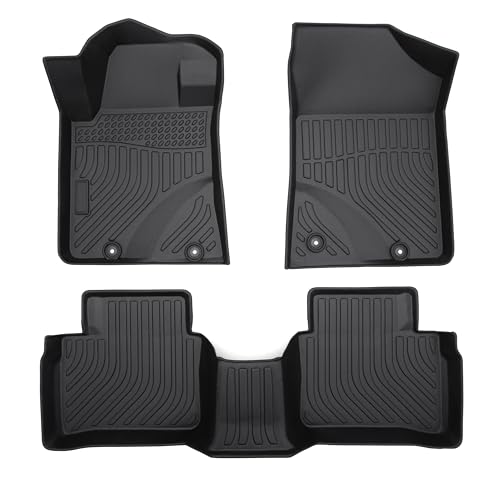 Cartist Floor Mats for Nissan Altima 2013 2014 2015 2016 2017 2018 All Weather Floor Mat for Altima Accessories Waterproof Car Floor Mats Black Front Rear Heavy Duty TPE Carpet - size: 5)Nissan Altima【2013-2018】