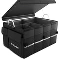 K KNODEL Car Trunk Organizer, Black, Unisex, Automobiles - size: XL
