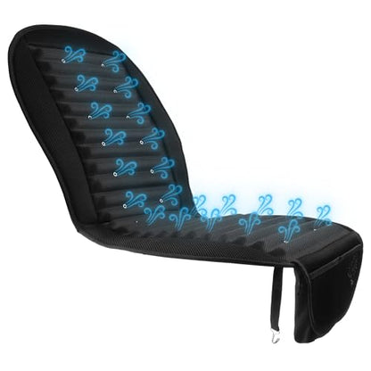 Stalwart 12V Cooling Car Seat Cushion with 6 Fans
