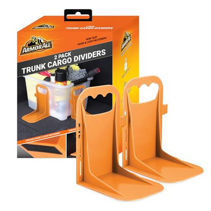 Armor All Trunk Cargo Blocks, Cargo Dividers, Trunk Dividers, Hook & Loop Trunk Organizer Blocks to Hold Cargo in Place, Cargo Containment System for Cars, Trucks, SUVs, Vans, 2 Pieces - size: 2 Pack