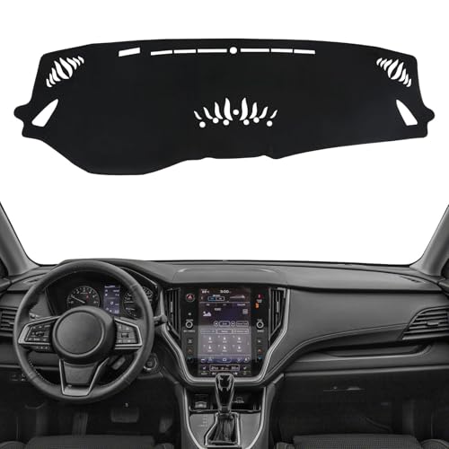 Dashboard Cover Mat for Subaru 2020 2021 2022 2023 2024 2025 Outback Accessories Black Flannel Material Anti-Slip Dash Cover Mat Sunshade Glare UV Rays Protector - size: for Subaru 2020-2025 Outback