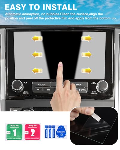 2PC Screen Protector for Nissan Titan/Titan XD 2021-2024 9-Inch [No Glare & Fingerprint] Tempered Glass Nissan Titan/Titan XD Touchscreen Accessories - size: Nissan Titan/Titan XD 2021 - 2024