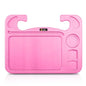 EcoNour 4 in 1 Car Steering Wheel Tray - 2024 Upgraded Pink Tray with Dual Sauce Dip Holder and Tablet Holder | Spacious Steering Wheel Desk for Food and Laptop | Car Accessories (Large) - size: Large-Pink
