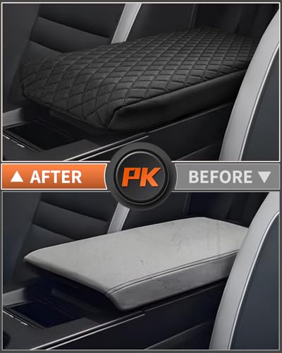 Shademax Custom for 2024 2025 2026 Honda Prologue Center Console Cover Armrest Cover for Honda Prologue Accessories Arm Rest Cushion Pad Leather Middle Console Cover Armrest Seat Box Protector Black - size: Size for Honda Prologue 2024-2026