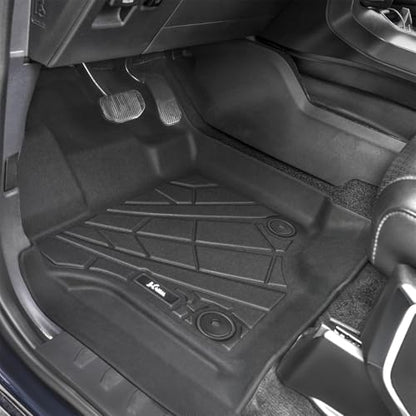 KARPAL Floor Mats for 2015-2026 Ford F-150 Supercrew/Supercab (Includes 2022-2026 Lightning), Custom Fit TPE All Weather Ford F150 Accessories Front Floor Liner - style: 2015-2026 | For Ford F-150 | Front Row
