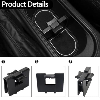 Cup Holder Insert Divider Fit for Subaru Forester 2014-2022,Legacy 2010-2014,Outback 2010-2014 Center Console Divider OEM:92118AJ000 92118AJ001 (Style B-Fit Subaru) - style: Style B-Fit Subaru