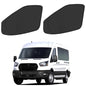 Front Side Window Sun Shade for 2015-2024 Fo-rd Transit Van High and Medium Roof Accessories, Foldable Window Sunshade Sun Visor Protector, Side Shades Sun Shield Blocks UV Ray Heat, Pack of 2 - size: Silver & Black-Fit 2015-2024 Ford Transit