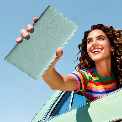 CoBak Car Registration and Insurance Holder - Vehicle Glove Box Car Organizer,Auto Truck Comparment Accessories Case with Magnetic Closure for Essential Document,Driver License,Cards - color: L-Sage