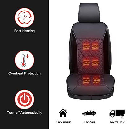 Universal Seat Cushion, Comfortable Seat Cover with Full Back Support in Winter