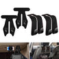 Car Hook for Headrest Co-Pilot Glovebox 4 Pcs Universal Vehicle Bag Umbrella Handbag Coat Hooks(Black) - color: Black, size: Seat Hook+Co-Pilot Hook
