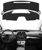 BIBLOZ Dash Cover Mat Fits for Toyota Prius 2016-2022 Accessories Black Flannel Interior Trim Car Dashboard UV Sun Protection - size: 2016-2022 Prius