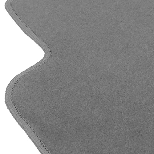 IKON MOTORSPORTS, Floor Mat Compatible with 2002-2006 Acura RSX, Factory Fitment Gray/Grey Nylon Front & Rear Car Floor Mats Liner Carpets Replacement 4PC, 2003 2004 2005