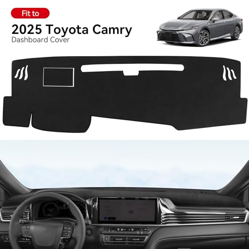Dash Cover for Toyota 2025 2026 Camry Accessories Flannel Dashboard Cover Dash Mat Center Console Cover Sunshield Protector Pad - size: for Toyota 2025-2026 Camry