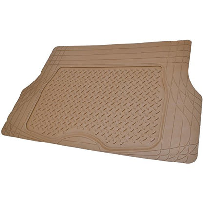 BDK Premium Cargo Car Trunk Mat/Liner - PVC (Beige) (31.5" x 50") - color: Beige