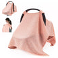 SERAPHY 2-in-1 Muslin Baby Car Seat Cover & Nursing Cover, Soft Lightweight Breastfeeding Cover for Boys and Girls,Breathable Canopy for Infant Carseat & Stroller for Summer—Love - color: love