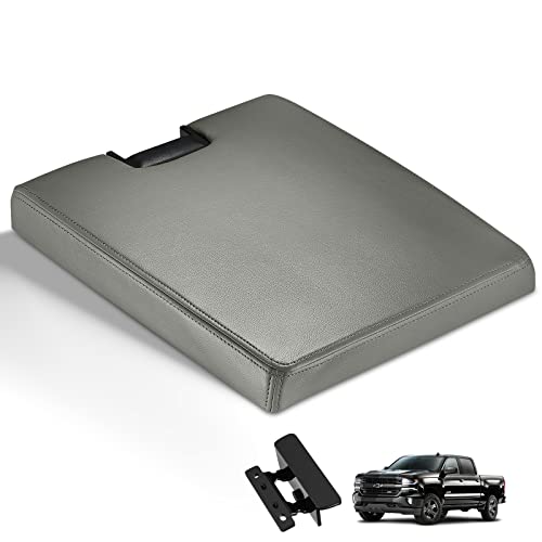 Center Console Lid Replacement Kit Compatible with Chevy Avalanche Silverado Suburban, Compatible with GMC Tahoe Sierra Yukon for 924835, 20864151, 20864153, 20864154, 924-835 - color: Rice White