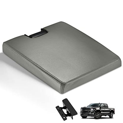 Center Console Lid Replacement Kit Compatible with Chevy Avalanche Silverado Suburban, Compatible with GMC Tahoe Sierra Yukon for 924835, 20864151, 20864153, 20864154, 924-835 - color: Rice White