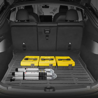 VEVOR Cargo Mat Compatible with Tesla Model Y 2020-2024, Precise Fit Trunk Mat for SUVs, TPE Trunk Protector Replacement, Black (1PCS) - style: Tesla Model Y 2020-2024