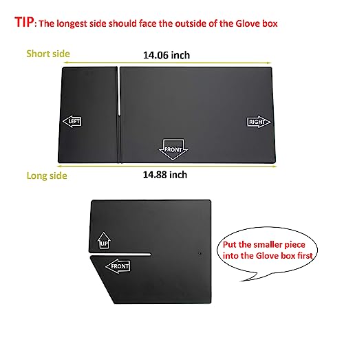 JDMCAR Compatible with Toyota 4Runner Accessories 2010-2023 2024 Glove Box Organizer and GX 460 (2010-2023)，Insert ABS Black Materials 4-Runner Compartment Tray - color: For 2010-2024 4Runner