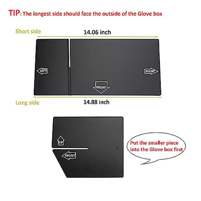 JDMCAR Compatible with Toyota 4Runner Accessories 2010-2023 2024 Glove Box Organizer and GX 460 (2010-2023)，Insert ABS Black Materials 4-Runner Compartment Tray - color: For 2010-2024 4Runner