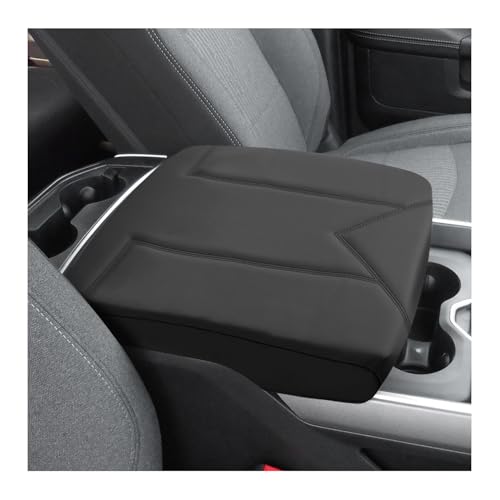 FIILINES Center Console Cover for Dodge RAM 1500 2500 3500 2009-2018 (Bucket Console Only), Armrest Cover Pad Cushion Seat Box Lid Protector RAM Accessories Armrest Cover Anti-Scratch Black - size: For Dodge RAM 1500 2500 3500 2009-2018