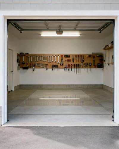 【16 Anti-Slip Stickers Included】6'×9' Large Clear Vinyl Floor Mats for Home, Waterproof Rug Cover, Plastic Rug Floor Protector Mat for Hardwood, Wipeable Clear Area Rug for Garage/Living Room - size: 6' x 9' (Rectangular)