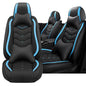 Car Seat Cover for KIA Soul 2010-2025, Driver's Seat Covers,Non-Slip Waterproof seat Cover,Wear-Resistant Nappa Leather car seat Covers. (Luxury 2 Seats/Black Blue) - color: Black Blue, size: Luxury 2 Seats