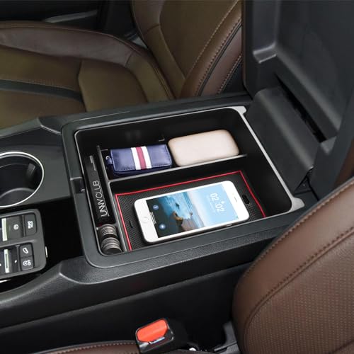 EDBETOS Center Console Organizer Compatible with 2023-2026 Honda Pilot, 2024 2025 2026 Honda Ridgeline/Passport Insert Tray Secondary Storage Armrest Box ABS Plastic Material, Red - color: Red