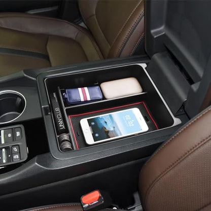 EDBETOS Center Console Organizer Compatible with 2023-2026 Honda Pilot, 2024 2025 2026 Honda Ridgeline/Passport Insert Tray Secondary Storage Armrest Box ABS Plastic Material, Red - color: Red