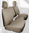 Covercraft Custom-Fit Rear- Third Seat Bench SeatSaver Seat Covers - Polycotton Fabric, Taupe - color: Taupe