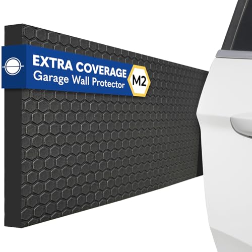 M2 Garage Wall Protector Car Door Wall Protector, Tool-Free, Designed in Australia (Black, 2 Pack) - color: Black, size: 2 Pack