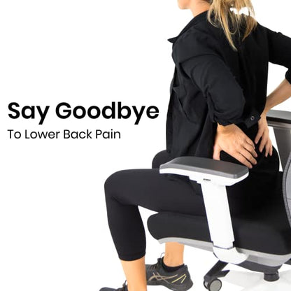 Vive Cooling Lumbar Support Pillow for Chair & Car - Back Pressure Relief Seat Cushion for Office or Gaming - Soft Memory Foam Bolster Helpful for Sciatica, Pregnancy, Elderly, Truckers, Desk Jobs