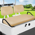 Golf Cart Seat Covers Set for Yamaha G22 G19 G16 G14 G11 G9 G8 G2, Club Car DS Pre-2000 OEM Ordinary Front Seats, Durable Breathable Seat Covers Washable Polyester Mesh Cloth Without Logo, Beige