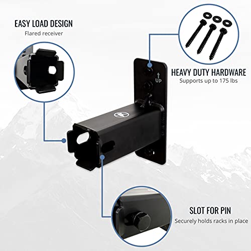 StoreYourBoard Hitch Wall Mount, Bike and Cargo Rack Hanging Garage Organizer, Trailer Hitch Receiver Storage, Holds Max 175 lbs (1.25 inch) - style: 1.25 inch
