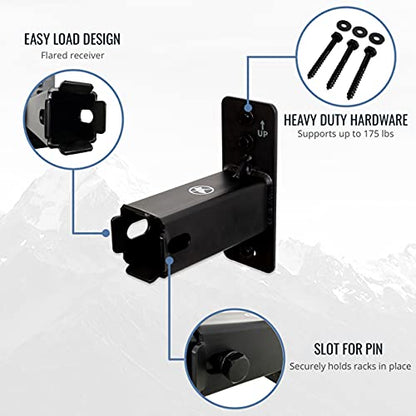 StoreYourBoard Hitch Wall Mount, Bike and Cargo Rack Hanging Garage Organizer, Trailer Hitch Receiver Storage, Holds Max 175 lbs (1.25 inch) - style: 1.25 inch