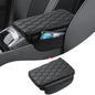 Autorder Center Console Cover for 2022-2025 2026 Hyundai Santa Cruz Accessories Armrest Cushion Cover Nappa Leather Middle Console Covers Anti-scratch Cushion Pad with Pockets Storage Bag - size: Hyundai Santa Cruz 2022-2026