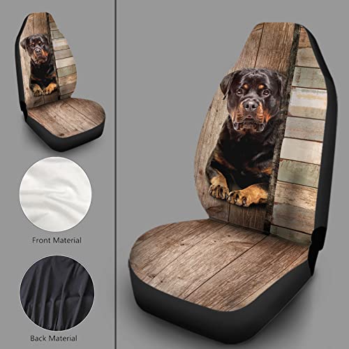 Howilath Forest Deer Pattern Front Seat Cover 2 Pcs, Universal Vehicle Seat Protector Mat Covers, Fit Most Cars, Sedan, SUV, Van Truck - color: Forest Deer